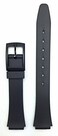 NewLife 13mm Black Rubber Watchband   Comfortable and Durable PVC Material Replacement Watchstrap that brings to Any Watch for Women
