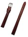 10mm Brown Genuine Leather Watchband   Tail Lizard Grain, Lightly Padded Replacement Watchstrap that brings New Life to Any Watch (Womens Standard Length)