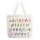 Animals Alphabets Canvas Tote Bag for Women, ABC Letters Learning Tote, Cute Animal Gift Bag, Library Book Bag, Teacher Tote Bags for Books, Shoulder Bag Gifts for Animal Lovers -12