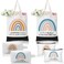 Aliceset 6 Pcs Teacher Valentines Day Gifts Appreciation Canvas Tote Bag and Makeup Bag Teacher Appreciation Gifts Thank You Gifts for Women Reusable Teacher Bag retirement Teacher Gifts