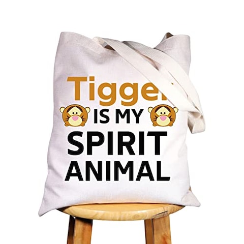WZMPA Funny Cartoon Cosmetic Makeup Bag Tiger Fans Gift Tiger Is My Spirit Animal Makeup Zipper Pouch Bag For Women Girls (Tiger Spirit Tote)