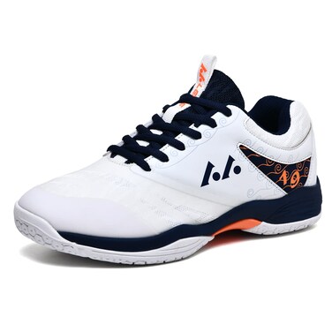Womens Mens Lightweight Indoor Court Shoes Badminton Shoes for Pickleball, Tennis, Table Tennis, Volleyball (019 Blue, 41)