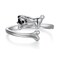 Daixiya Pug Gifts for Pug Lovers S925 Sterling Silver Pug Ring Cute Dog Pug Jewelry Gifts for Women