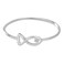 Tiny Cute Fish 925 Sterling Silver Ring for Women Simple Small CZ Band Knuckle Finger Rings Comfort Fit Minimalist Birthday Christmas Party Jewelry Size 8