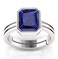 ANTIQUESILVERJEWELRY Blue Sapphire Adjustable Ring 8.25 CARAT Neelam Gemstone Panchdhatu Solid Silver Plated Adjustable Ring Astrology Purpose Sapphire Ring For Men And Women