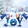 5 PCS Outdoor Joy Christmas Nativity Decorations - Christmas Yard Sign - Christmas Joy Sign Holiday Holy Family for Lawn, Garden -Weather Resistant