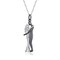 Teioa Hug Couple Necklace - Sterling Silver Couple Hug Pendant Necklace for Women Anniversary Jewelry Gifts for Valentines Day Birthday