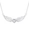 LWXIE Diamond Angel Wing Necklace for Women Sterling Silver Heart Angel Wing Pendant Necklaces Angel Wing Jewelry Gifts for Women Mom Wife