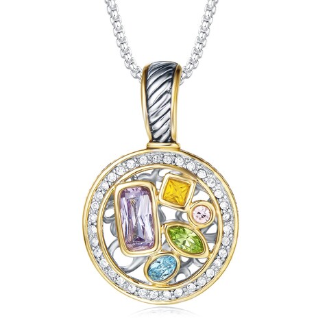 UNY Luxury Cable Wire Pendant Box Chain Necklace Women Fashion Jewelry Multi CZ Unique Present Gifts Designer Inspired