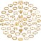 YEEZII 68 Pcs Gold Knuckle Rings Set for Women, Stackable Rings Boho Joint Finger Midi Rings Silver Hollow Carved Crystal Stacking Rings Pack