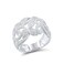 Santuzza 925 Sterling Silver Leaf Vine Pattern Ring White Cubic Zirconia Plant Ring for Women (8)