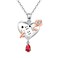 TwoAnts 11 11 Necklace 925 Sterling Silver Angel Number Pendant Necklace Rose Heart Necklace Numerology Jewelry Gift for Women