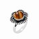 MIRRAMOR Tiger Eye Solitaire Ring, Ring for Women, Brown Stone Ring for Women, Single Stone Ring for Women, Ring Size 11