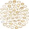 YEEZII 68 Pcs Gold Knuckle Rings Set for Women, Stackable Rings Boho Joint Finger Midi Rings Silver Hollow Carved Crystal Stacking Rings Pack (gold-59 pcs)