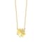 CHOW SANG SANG Dazzling Mirror Gold 999 24K Solid Gold Four-Leaf Clover with Diamond Necklace for Women 94311N   18.5 Inches, (47 CM)