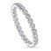 BERRICLE Sterling Silver Bubble Wedding Rings Bezel Set Round Cut Cubic Zirconia CZ Eternity Ring for Women, Rhodium Plated Size 6