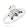 SOVATS Bee Ring for Women 925 Sterling Silver Rhodium Plated - Comfort Fit Friendship Promise Ring Band, Size 9
