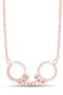 Jewel Zone US Handcuffs Choker Pendant Necklace for Womens in 14k Rose Gold Over Sterling Silver