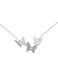 Diamond Butterfly Necklace for Women 925 Sterling Silver 1/10ct (I-J, I3), 17 inches, by Keepsake