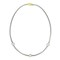 BIJOUX BOBBI Pave CZ Barrels on Box Chain Necklace