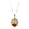 LESLIE BOULES 18K Gold-Plated Our Lady of Mount Carmel Pendant Necklace - 18 Inches, Symbol of Protection, Hope, and Faith