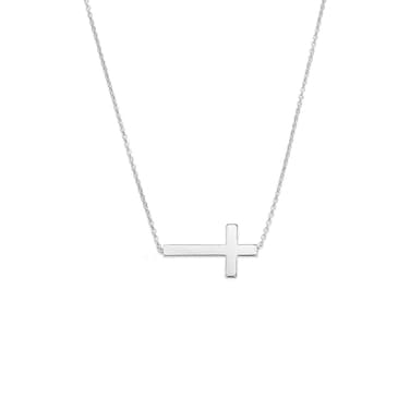 Vavily Cross Necklace Faith Pendant 18K Plated Dainty Chain Minimalist Simple Tiny God Lords Prayer Religious Jewelry Gift