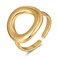MUYAN Gold Cavity Hoop Ring for Women Minimalist Stackable Open Statement Ring Elegant Geometric Ring Jewelry Gift