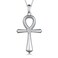 Feijiesi Ankh Necklace Sterling Silver Ankh Egyptian Necklace Egyptian Jewelry for Women Men