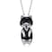 SVODEA Kitty Cat Necklace for Women 925 Sterling Silver Cute Black Cat Fish Pendant Necklaces Anniversary Birthday Jewelry Gifts for Cat Lover