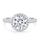 HAFEEZ CENTER Moissanite Rings for Women True D Color 2ct Moissanite Engagement Rings for Women Promise Ring Travel Ring (moissanite-ring, 7.5)