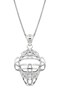 Honolulu Jewelry Company Sterling Silver Baseball Catcher Mask Sports Necklace Pendant with 18" Box Chain