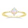 SHINYSO 14K Gold Plated Wedding Band for Women Thin Stackable Rings Opal Dainty Cubic Zirconia CZ Promise Engagement Ring Size 4-10 (Gold,Size 6)