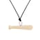 Catuni Baseball Necklace Baseball Bat Necklace Wooden Bat Pendant Women Men Sport Team Gift Baseball Gift Jewelry