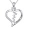 Ladytree Sterling Silver Love Heart Arrow Forever Love Pendant Necklace for Women