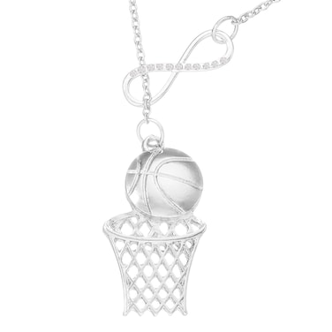 HUTIMY Basketball Necklace for Teen Women Basketball Player Gifts from Coach Necklaces Basketball Items