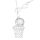 HUTIMY Basketball Necklace for Teen Women Basketball Player Gifts from Coach Necklaces Basketball Items