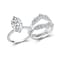 RODIFFY 3.5ct Wedding Rings Set for Women 925 Sterling Silver 18K White Gold Plated Vintage Marquise Cut Engagement Ring Sets(8)