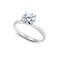 B. BRILLIANT Sterling Silver 2ct Round-Cut Solitaire Cubic Zirconia Engagement Bridal Ring for Women, Size 5