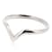 SOVATS V Chevron Thumb Ring For Women 925 Sterling Silver Rhodium Plated - Simple, Stylish &amp;Trendy Nickel Free Ring, Size 9