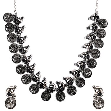 Efulgenz Indian Crystal Jewelry Set Bollywood Bridal Austrian Rhinestone Choker Necklace Dangle Earrings with Maang Tikka Head Chain Wedding Jewelry for Women, Copper, not known