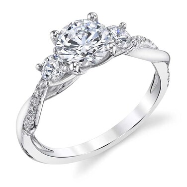 Molioaki 1.48 Carat (ctw) moissanite engagement rings for women - 14K white gold ring moissanite rings -7