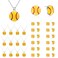 Landical 12 Sets Softball Necklace and Earrings Sport Theme Gifts Softball Earrings Stud Softball Pendant Necklaces for Youth Women Player Softball Game Fan Jewelry Accessories