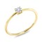 Gem Stone King 10K Yellow Gold 3.5MM Round Gemstone Birthstone Solitaire Engagement Ring   Wedding Anniversary Promise Gold Ring For Women   Available In Size 5, 6, 7, 8, 9