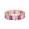 ATJMLADYJEWELRY Us Size 5 6 7 8 9 Rainbow Pastel Pinky White Baguette Cz Eternity Band Stacking Engagement Ring For Women (6, pinky)