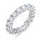 Gemsme 18K White Gold Filled Cubic Zirconia Eternity Band Ring for Women (5)