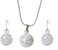 Artisan Owl - 3D Volleyball Pendant Necklace and Earrings Set