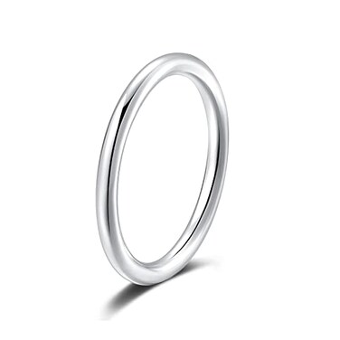 SILBERTALE Thumb Rings for women Sterling Silver 2MM Thin Stacking Midi Rings Minimalist Joint Rings Size 6