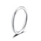 SILBERTALE Thumb Rings for women Sterling Silver 2MM Thin Stacking Midi Rings Minimalist Joint Rings Size 6