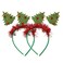 FRCOLOR 2PCS Christmas Tree Headband Christmas Tree Tinsel Holiday Fashion Headband Christmas Headband Xmas Party Hair Accessories for Women Girls