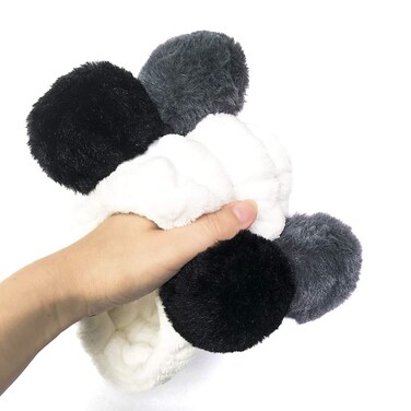 Co-link 2pcs Fashion Face Wash Panda Animal Ears Hair Band Panda Elastic Headbands for Girls Makeup Face Washing Headband Hairdo Facial Mask Hairband Hair Accessory